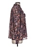 Olivaceous 100% Polyester Paisley Purple Long Sleeve Blouse Size L - photo 4