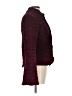Cache Tweed Burgundy Jacket Size 10 - photo 4