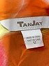 TanJay 100% Silk Tropical Orange 3/4 Sleeve Silk Top Size 12 - photo 7
