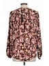 T Tahari 100% Polyester Floral Pink Long Sleeve Blouse Size L - photo 2