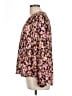 T Tahari 100% Polyester Floral Pink Long Sleeve Blouse Size L - photo 5