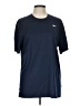 Reebok Solid Blue Active T-Shirt Size L - photo 1