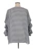 Investments Houndstooth Silver 3/4 Sleeve Blouse Size XL - photo 2