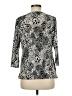 Dana Buchman Animal Print Silver 3/4 Sleeve Blouse Size M - photo 2
