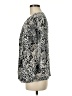 Dana Buchman Animal Print Silver 3/4 Sleeve Blouse Size M - photo 5
