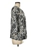 Dana Buchman Animal Print Silver 3/4 Sleeve Blouse Size M - photo 4