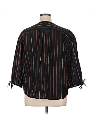 Garnet Hill 3/4 Sleeve Blouse (view 2)