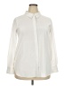 DKNY Ivory Long Sleeve Blouse Size XXL - photo 1