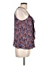 Parker Blue Sleeveless Silk Top Size L - photo 4