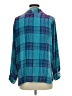 Soft Surroundings Plaid Teal Long Sleeve Blouse Size M (petite) - photo 2