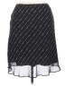 George 100% Polyester Chevron-herringbone Black Casual Skirt Size 14 - photo 1