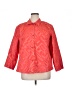 Coldwater Creek 100% Cotton Print Red Jacket Size XL - photo 1