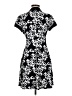 Connected Apparel Graphic Black Casual Dress Size 6 Petite - photo 2