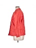 Coldwater Creek 100% Cotton Print Red Jacket Size XL - photo 5