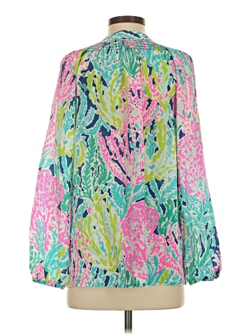 Lilly Pulitzer Long Sleeve Silk Top (view 2)