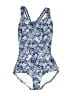 Speedo Paisley Blue One Piece Swimsuit Size Sm (32) - photo 1
