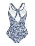 Speedo Paisley Blue One Piece Swimsuit Size Sm (32) - photo 2