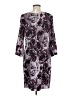 Ann Taylor 100% Polyester Print Purple Cocktail Dress Size 8 - photo 2
