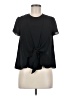 Zara TRF Black Short Sleeve Blouse Size M - photo 1