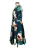 Corey Lynn Calter 100% Polyester Floral Teal Casual Dress Size 12 - photo 5