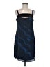 Trouve 100% Polyester Graphic Blue Cocktail Dress Size M - photo 1