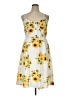 Unbranded 100% Polyester Floral Yellow Casual Dress Size XL - photo 1