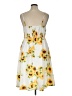 Unbranded 100% Polyester Floral Yellow Casual Dress Size XL - photo 2