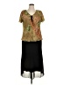 En Focus Studio 100% Polyester Paisley Brown Cocktail Dress Size 16 - photo 1