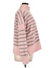 Crown & Ivy 100% Polyester Stripes Pink Turtleneck Sweater Size XL - photo 4
