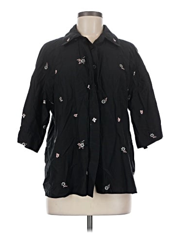 ROMY 3/4 Sleeve Button-Down Shirt (view 1)