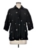 ROMY Black 3/4 Sleeve Button-Down Shirt Size M - photo 1