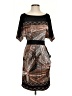 BCBGMAXAZRIA Graphic Brown Cocktail Dress Size S - photo 1
