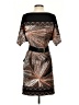 BCBGMAXAZRIA Graphic Brown Cocktail Dress Size S - photo 2