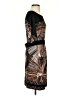 BCBGMAXAZRIA Graphic Brown Cocktail Dress Size S - photo 4