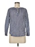 J.Crew Stripes Blue Long Sleeve Blouse Size 6 (petite) - photo 1