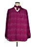 Evri 100% Polyester Animal Print Purple 3/4 Sleeve Blouse Size 1X - photo 1