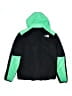 The North Face 100% Polyester Color Block Green Black Jacket Size 14 - 16 - photo 2