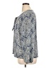 Laundry by Shelli Segal 100% Polyester Blue Long Sleeve Blouse Size XL - photo 5