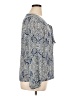 Laundry by Shelli Segal 100% Polyester Blue Long Sleeve Blouse Size XL - photo 4