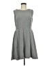 Merona Houndstooth Gray Casual Dress Size M - photo 1