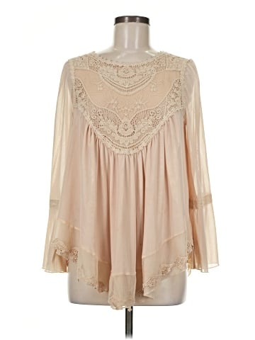 Ultra Pink Long Sleeve Blouse (view 1)