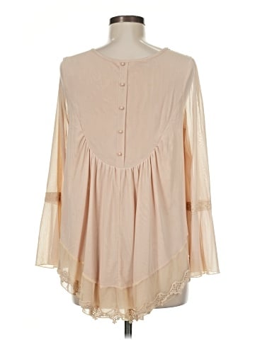 Ultra Pink Long Sleeve Blouse (view 2)