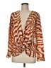 Saks Fifth Avenue 100% Polyester Orange Kimono Size 8 - photo 1