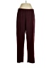 Carolyn Strauss 100% Polyester Burgundy Track Pants Size L - photo 1