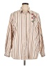 BonWorth Stripes Ivory Long Sleeve Button-Down Shirt Size XL - photo 1