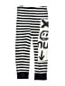 Nununu Stripes Black Leggings Size 4 - 5 - photo 1