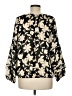 Fred David 100% Polyester Black Long Sleeve Blouse Size M - photo 2