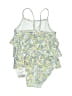 Next Floral Green Two Piece Swimsuit Size 3-6 mo - photo 2