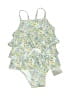 Next Floral Green Two Piece Swimsuit Size 3-6 mo - photo 1