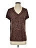 Mudd Animal Print Brown Short Sleeve T-Shirt Size S - photo 1
